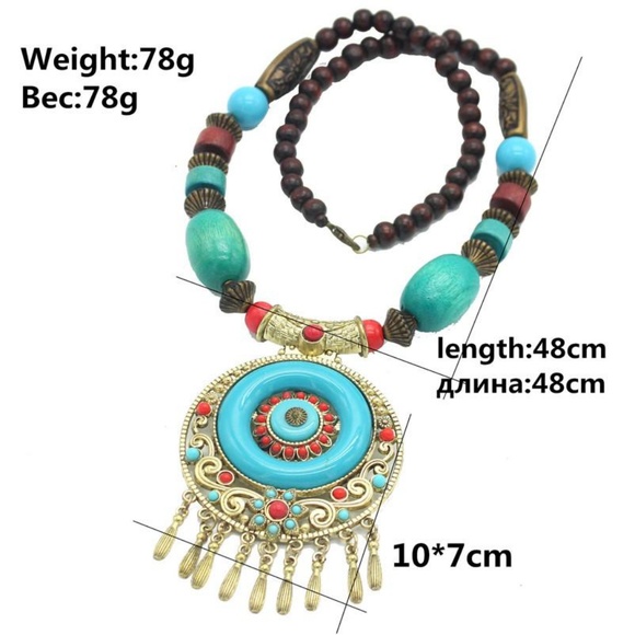 ❤Bohemians vintage statment Necklace❤ - Picture 2 of 6